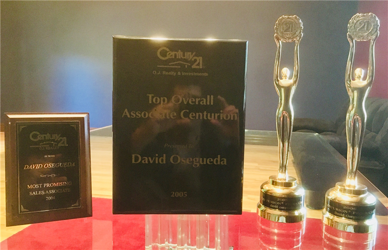 David Osegueda Award Winning Experience As a Realtor